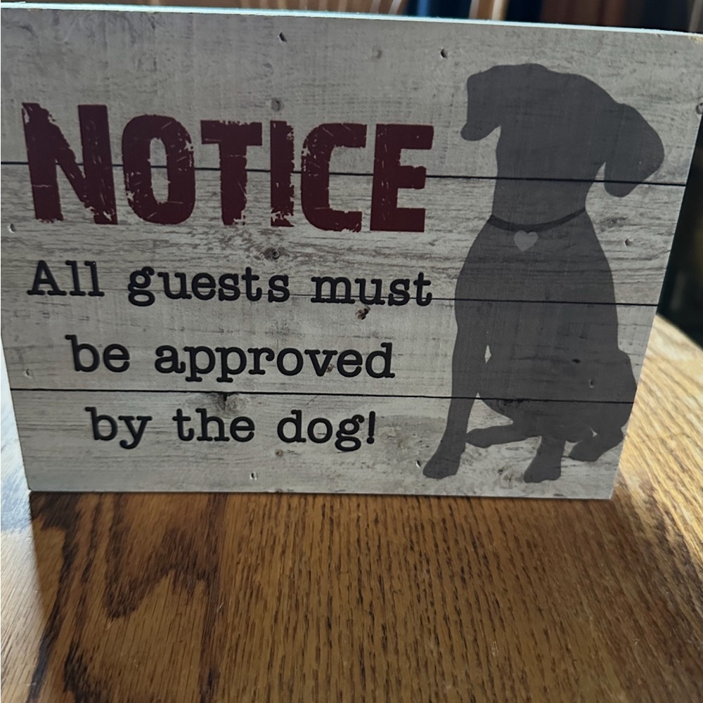 Gray Dog Silhouette Sign - Picture 2 of 4